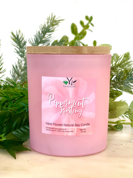 Peppermint Frosting Candle