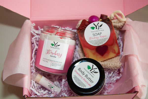 Valentine Strawberry soap set